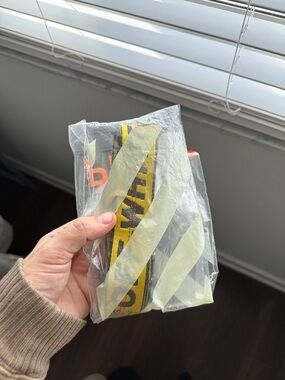 Off-White Yellow Industrial Logo Strap
